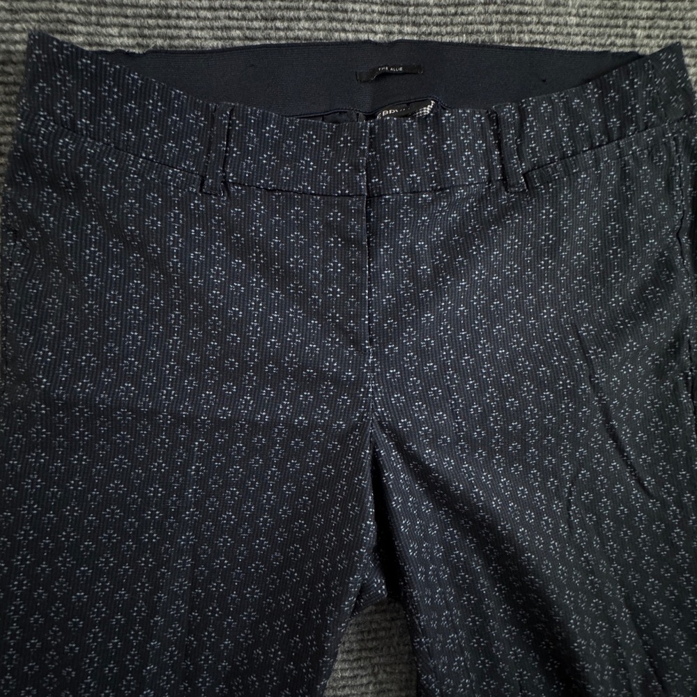 Lane Bryant The Allie Ankle Pants Women's 16 Blue Geometric Stretch